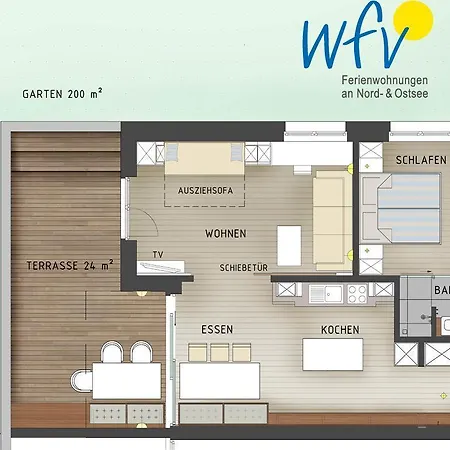 Apartment Haus Oldenburg 2 Wangerooge